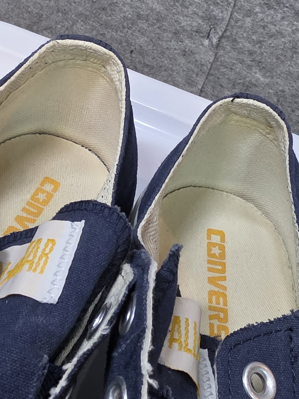 Converse All Star Slip-On Canvas Sneakers in Navy - Picture 5 of 9